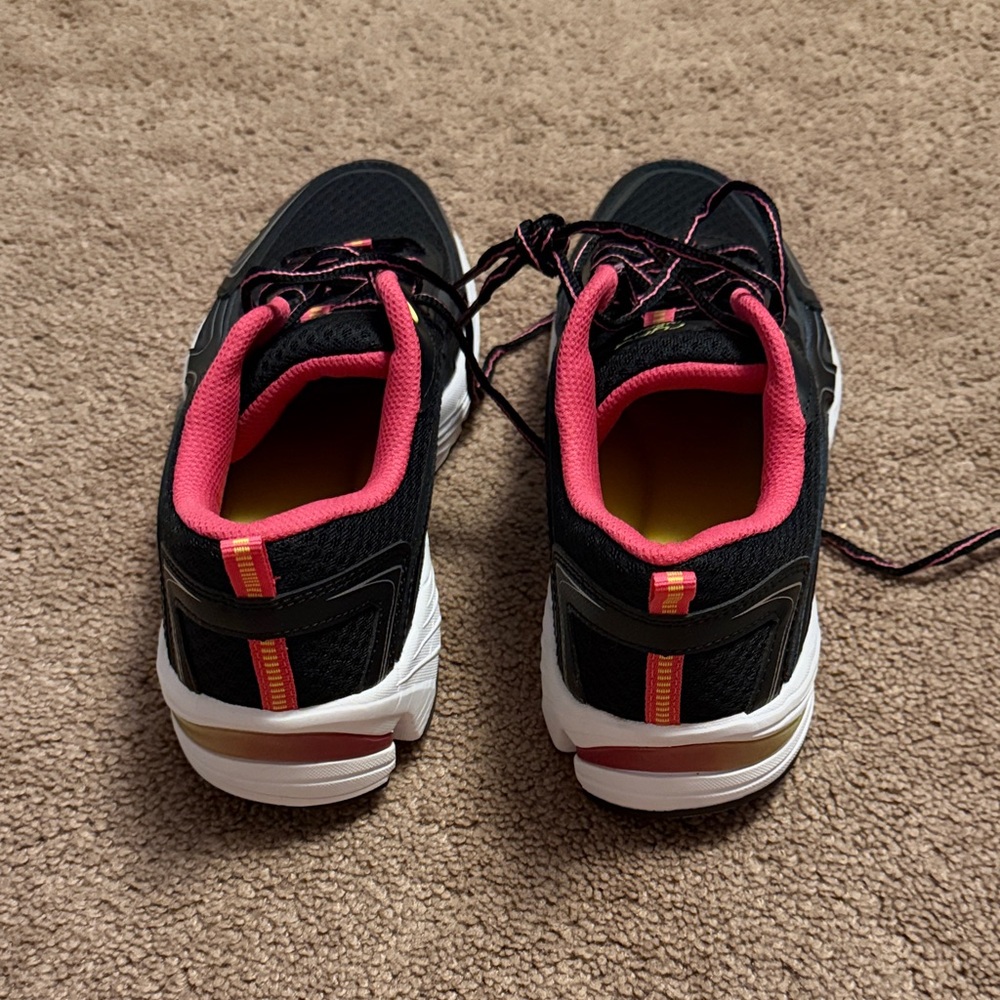 Ryka Black Walking Sneakers with Pink Lining - Picture 2 of 4